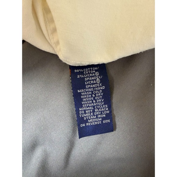 Vintage 90s Ralph Lauren Sport White Denim Jacket Trucker Women's Size Large - Picture 6 of 10